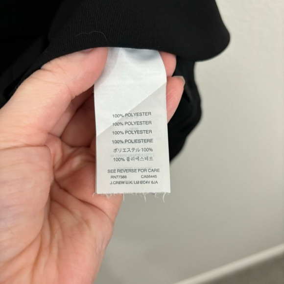 J. Crew Black Sleeveless Career Blouse Sz 0P Business Closet Staple Basic Sleek - Picture 4 of 5